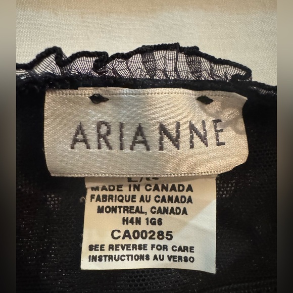 Elegant Black and Gray Women's Top - Picture 3 of 6